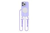 Mobil - Deksel og etui - Tech-Protect MagNecklace MagSafe Case with Lanyard for iPhone 16 Pro Max - Purple - 5906302375943
