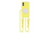 Mobil - Deksel og etui - Tech-Protect MagNecklace MagSafe Case with Lanyard for iPhone 16 - Yellow - 5906302375912