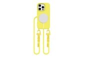 Mobil - Deksel og etui - Tech-Protect MagNecklace MagSafe Case with Lanyard for iPhone 16 Pro Max - Yellow - 5906302375950