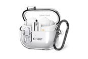 Mobil - Deksel og etui - Tech-Protect FlexAir Case with Carabiner for Samsung Galaxy Buds 3 / 3 Pro - Transparent - 5906302376155