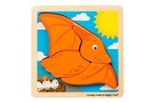 Babyleker - Bigjigs Wooden Shape Puzzle Pterodactyl - 4 pcs. - 38034