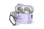 Mobil - Deksel og etui - Tech-Protect  Slim Hook Case with Carabiner for Apple AirPods Pro 1/2 - Purple - 5906302376254