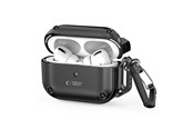Mobil - Deksel og etui - Tech-Protect Rough Hook Case with Carabiner for Apple AirPods Pro 1/2 - Black - 5906302376278