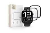 Mobil - Beskyttelsesglass - Tech-Protect Glass Flex+ 2-pack Hybrid Glass for Apple Watch 10 46mm - Black - 5906302318902