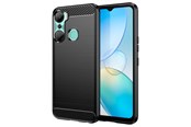 Mobil - Deksel og etui - Hurtel Carbon Case Case for Infinix Hot 12 Pro Flexible Silicone Carbon Cover Black - 9145576275474