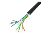 Nettverkskabel - Lanberg bulk cable - black - Svart - LCU6-10CC-0305-BK