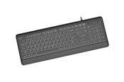 Tastatur - Gembird - keyboard - Slim full size - QWERTY - US - black Input Device - Tastatur - Engelsk (USA) - Svart - KB-UML-04