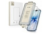 Mobil - Beskyttelsesglass - Tech-Protect Quick Set+ 2-pack Tempered Glass for iPhone 17 - Black - 5906302319336