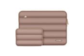 Veske/Hylster/Sekk til bærbar PC - Tech-Protect Puffy Laptop Bag 13-14" - Brown - 5906302375400