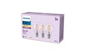 LED-lyspære - Philips LED-lyspære A60 7W/827 (60W) Clear 3-pack E27 - 929001387308