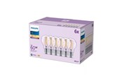 LED-lyspære - Philips LED-lyspære A60 7W/827 (60W) Clear 6-pack E27 - 929001387398