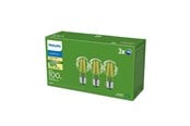 LED-lyspære - Philips LED-lyspære Ultra Efficient A60 7,3W/827 (100W) Clear 3-pack E27 - 929003625131
