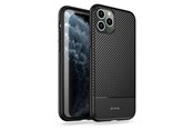Mobil - Deksel og etui - CRONG Prestige Carbon Cover - iPhone 11 Pro Case - Black - CRG-CARB-IP11P-BLK