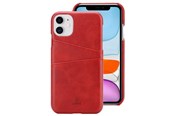 Mobil - Deksel og etui - CRONG Neat Cover - iPhone 11 Pro Case with Pockets - Red - CRG-NTC-IPH11P-RED