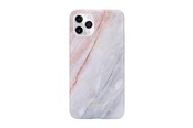 Mobil - Deksel og etui - CRONG Marble Case – iPhone 11 Pro Case - Pink - CRG-MRB-IP11P-PNK