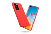 Mobil - Deksel og etui - CRONG Color Cover - Huawei P40 Pro Case - Red - CRG-COLR-HP40P-RED