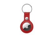 Mobil - Deksel og etui - CRONG Leather Case with Key Ring – Protective leather case with key ring for Apple AirTag 1/2 - red - CRG-ATL-RED
