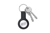 Mobil - Deksel og etui - CRONG Silicone Case with Key Ring – Protective keychain case for Apple AirTag 1/2 - black - CRG-ATS-BLK