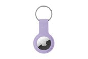 Mobil - Deksel og etui - CRONG Silicone Case with Key Ring – Protective keychain case for Apple AirTag 1/2 - purple - CRG-ATS-PRP