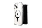Mobil - Deksel og etui - Speck Presidio Perfect-Clear MagSafe - iPhone 17e / 16e / 15 / 14 / 13 Case - Clear / Chrome Finish / Serene Silver - 150553-3240
