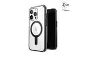 Mobil - Deksel og etui - Speck Presidio Perfect-Clear ClickLock & Magsafe - iPhone 15 Pro Case - Clear / Frosted Black / Slate Gray - 150449-3233