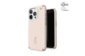 Mobil - Deksel og etui - Speck Presidio2 Pro ClickLock & MagSafe - iPhone 15 Pro Case - Bleached Bone / Heirloom Gold / Hazel Brown - 150446-3214