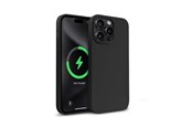 Mobil - Deksel og etui - CRONG Color Cover Magnetic - iPhone 15 Pro MagSafe Case - Black - CRGCOLRMIP1561PBLK