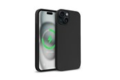 Mobil - Deksel og etui - CRONG Color Cover Magnetic - iPhone 15 Plus MagSafe Case - Black - CRGCOLRMIP1567BLK