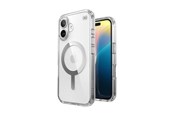 Mobil - Deksel og etui - Speck Presidio Perfect-Clear MagSafe - iPhone 16 Case - Clear / Chrome Finish / Serene Silver - 150757-3240