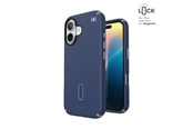 Mobil - Deksel og etui - Speck Presidio2 Pro ClickLock & MagSafe - iPhone 16 Case - Coastal Blue / Dust Gray / White - 150688-3206