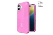 Mobil - Deksel og etui - Speck Presidio2 Grip ClickLock & MagSafe - iPhone 16 Plus Case - True Pink / Shocking Pink / White - 150713-3249