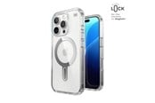 Mobil - Deksel og etui - Speck Presidio Perfect-Clear ClickLock & MagSafe - iPhone 16 Pro Case - Clear / Chrome Finish / Serene Silver - 150703-3199