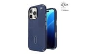 Mobil - Deksel og etui - Speck Presidio2 Grip ClickLock & MagSafe - iPhone 16 Pro Case - Coastal Blue / Dust Gray / White - 150701-3206