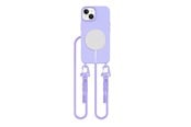 Mobil - Deksel og etui - Tech-Protect MagNecklace MagSafe Case for iPhone 15 - Lavender - 5906302375967
