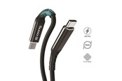 Mobil - Adaptere og ladere - CRONG Armor Link - 60W PD 3A USB-C to USB-C Cable 25cm - Black - CRG-AL025USCC-BLK