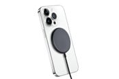 Mobil - Adaptere og ladere - CRONG MagSpot Wireless Charger – Aluminum MagSafe 15W Inductive Charger - Graphite - CRG-MS15W-GRP