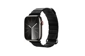 Smartklokke - Tilbehør - CRONG Eclipse - Magnetic Leather Apple Watch Band 44/45/46/49 mm - Black - CRG-44ECL-BLK