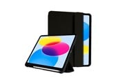 Nettbrett - Deksler og etui - CRONG FlexFolio – iPad 11" (2025) / iPad 10.9" (2022) Case with Apple Pencil - Black - CRG-FXF-IPD109-BLK