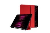 Nettbrett - Deksler og etui - CRONG FlexFolio – iPad Air 11” (2026-2024) / iPad Air 10.9” (5th-4th gen.) / iPad Pro 11" (2022-2021) Case with Apple Pencil - Red - CRG-FXF-IPD112-RED