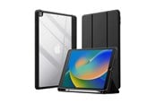 Nettbrett - Deksler og etui - CRONG PrimeFolio – iPad 10.2” (2021-2019) Case with Stand and Apple Pencil Storage - Black/Clear - CRG-PRF-IPD102-BLK