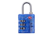 Fritid & Reise - Dunlop - TSA combination lock for suitcase / luggage - Blue - 8711252102795_BLUE
