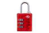 Fritid & Reise - Dunlop - TSA combination lock for suitcase / luggage - Red - 8711252102795_RED