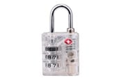 Fritid & Reise - Dunlop - TSA combination lock for suitcase / luggage - White - 8711252102795_WHITE