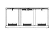 Veggmontering, AV-braketter & AV-møbler - Middle Atlantic C5 Series Credenza mounting component - for AV rack - off white - Max - recommended for - C5-VENT3-OW
