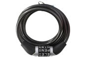 Sykkelutstyr - Dunlop - Bicycle Lock with Combination - Black - 8711252029221BLACK