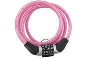 Sykkelutstyr - Dunlop - Bicycle Lock with Combination - Pink - 8711252029221PINK