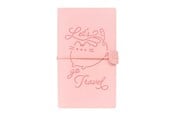 Skrive- & Tegneverktøy - Pusheen – Leather Travel Notebook B6 - Pink - CTBV007