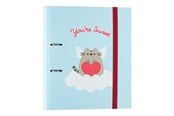 Skrive- & Tegneverktøy - Pusheen - A4 binder from the Purrfect Love collection - 2 rings elastic band - C2AT0069