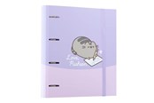 Ringpermer & Brevordnere - Pusheen - A4 binder from the Moments collection - 4 rings elastic band - CAT0144