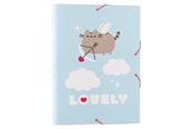 Ringpermer & Brevordnere - Pusheen - Folder / document storage bag from the Purrfect Love collection - 24.5 x 34 cm - CSG0132